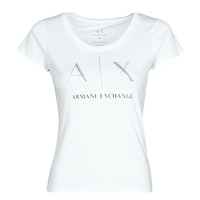 Kleidung Damen T-Shirts Armani Exchange 8NYT83 Weiss
