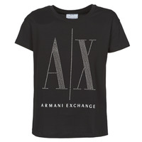 Kleidung Damen T-Shirts Armani Exchange 8NYTDX Schwarz
