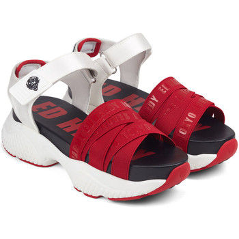 Ed Hardy Overlap sandal red/white Rot