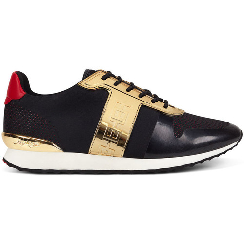 Schuhe Herren Sneaker Ed Hardy Mono runner-metallic black/gold Schwarz