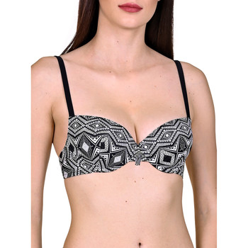 Kleidung Damen Bikini Ober- und Unterteile Lisca Haiti  Vorgeformtes Badeanzug-Top Perlschwarz/weiß