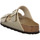 Schuhe Damen Pantoletten / Clogs Birkenstock Pantoletten Arizona Birko-Flor 1016110 Gold