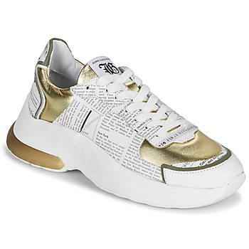 Schuhe Damen Sneaker Low John Galliano 3646 Weiss / Gold