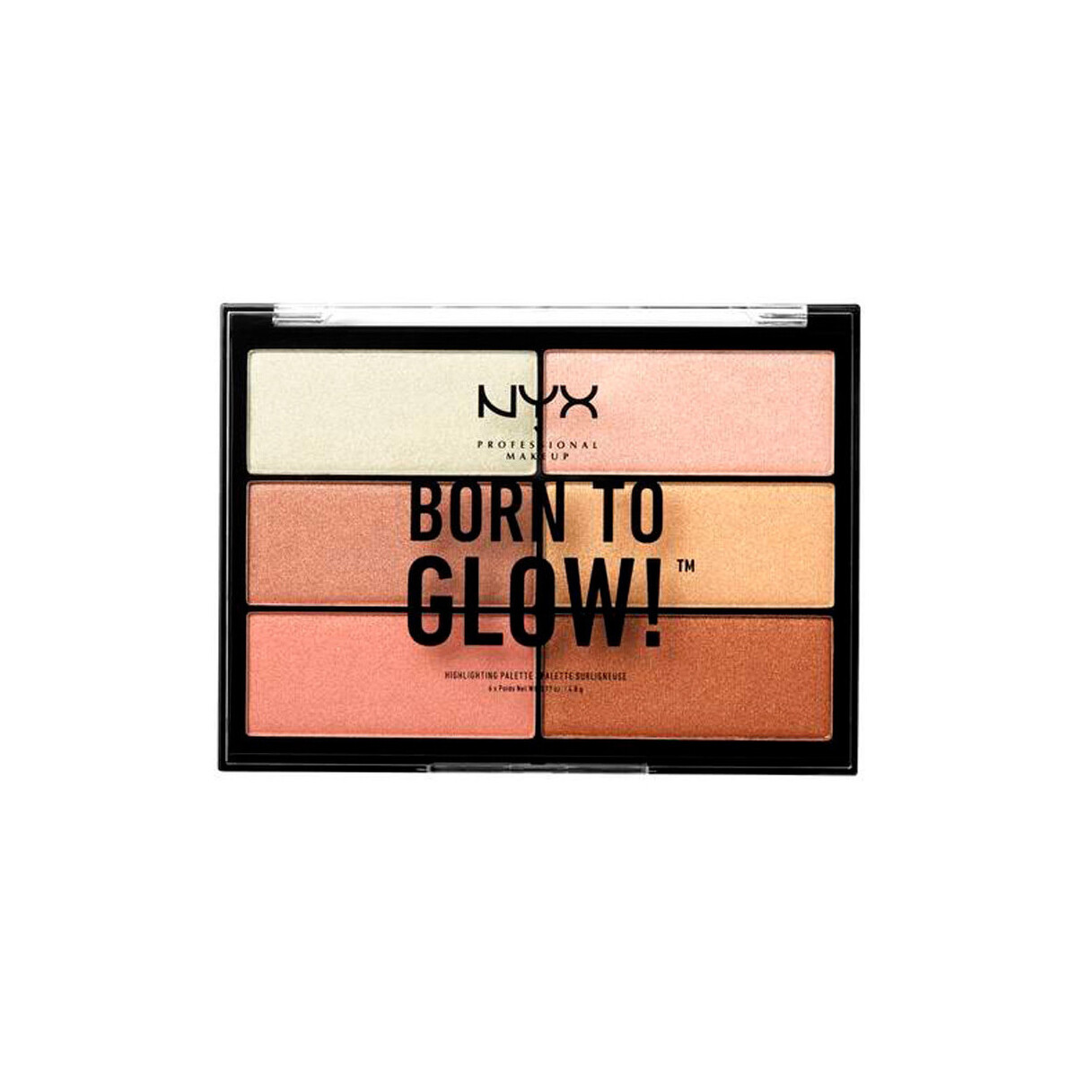 Beauty Highlighter  Nyx Professional Make Up Born To Glow! Highlighting Palette 6 X 4 8 Gr 