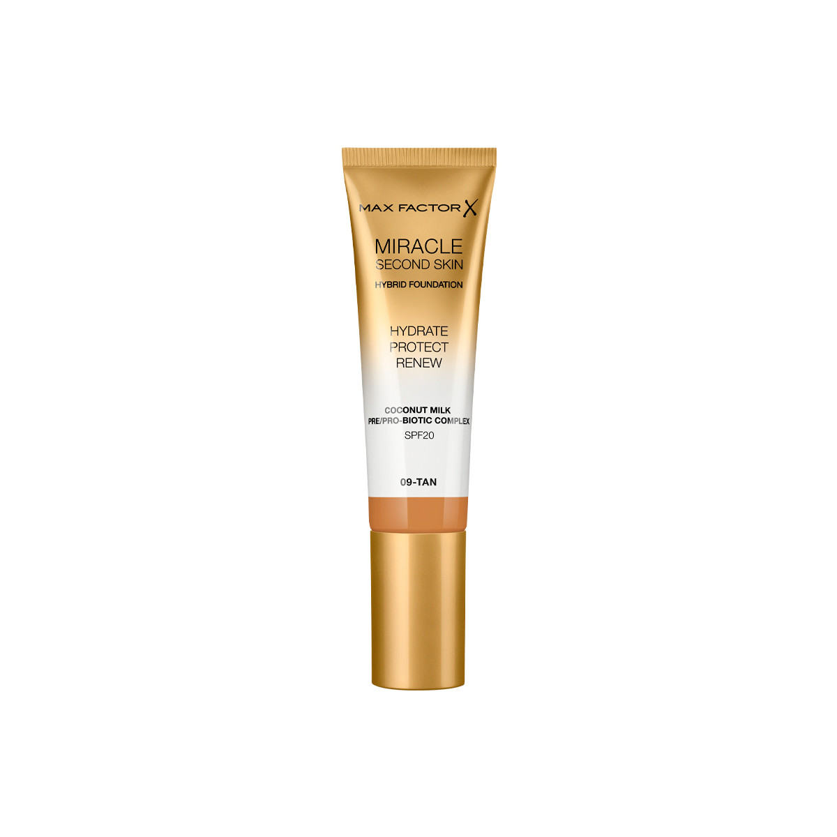 Beauty Damen Make-up & Foundation  Max Factor Miracle Touch Second Skin Found.spf20 9-tan 
