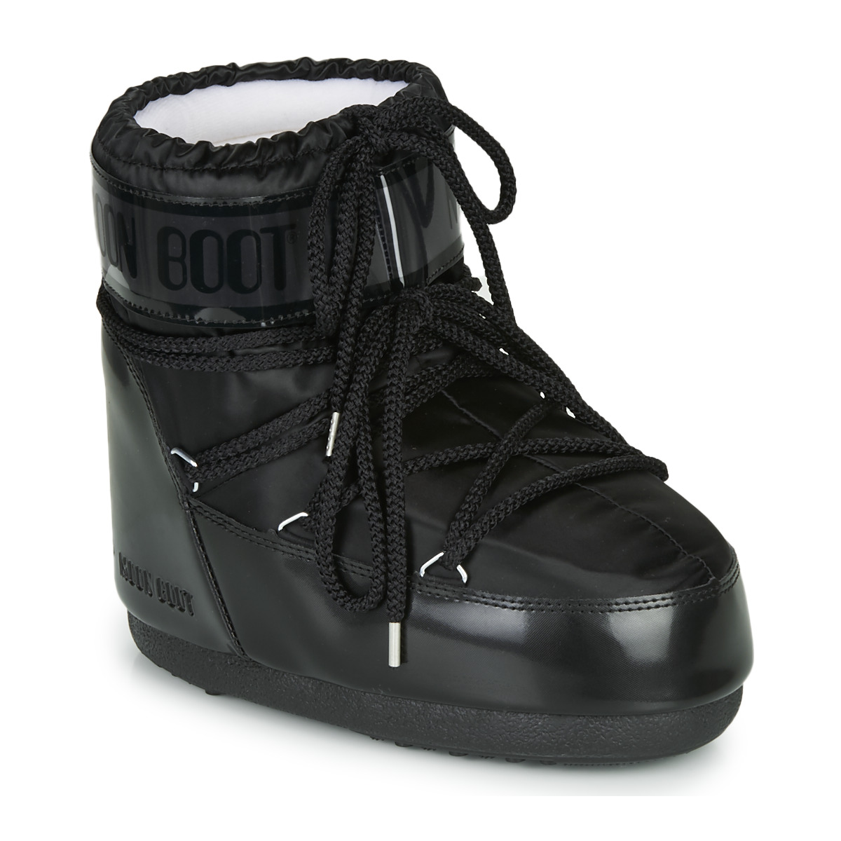 Schuhe Damen Schneestiefel Moon Boot MOON BOOT CLASSIC LOW GLANCE Schwarz