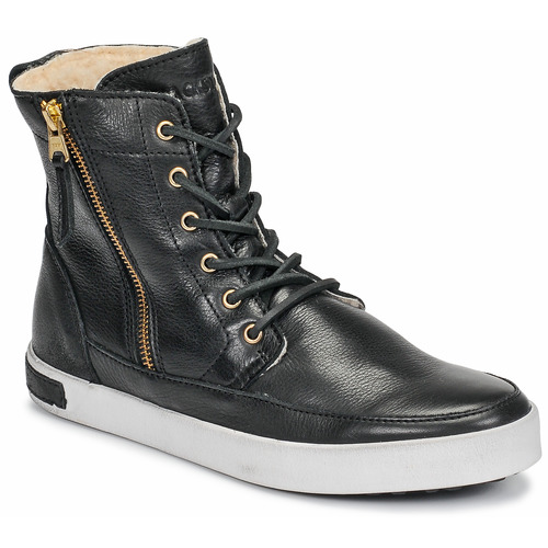 Schuhe Damen Sneaker High Blackstone CW96 Schwarz