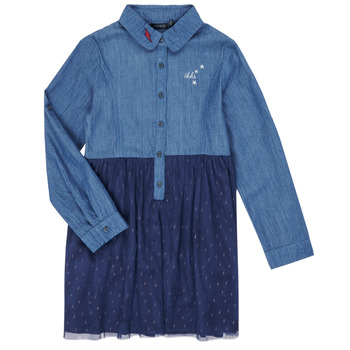 Kleidung Mädchen Kurze Kleider Ikks XR30122 Blau