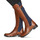 Schuhe Damen Klassische Stiefel Caprice 25504-387 Cognac / Blau