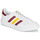 Schuhe Sneaker Low adidas Originals TEAM COURT Weiss / Bordeaux / Gelb