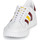 Schuhe Sneaker Low adidas Originals TEAM COURT Weiss / Bordeaux / Gelb