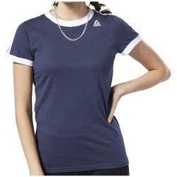 Kleidung Damen T-Shirts Reebok Sport Linear Logo Tee Marine