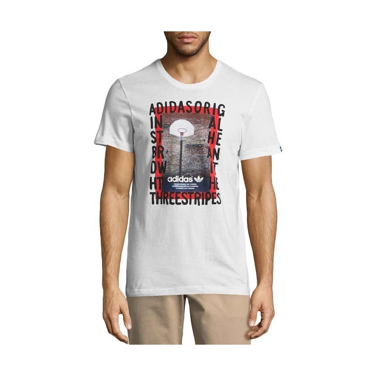 Kleidung Herren T-Shirts adidas Originals Originals Graphic Streetball Weiss