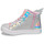 Schuhe Mädchen Sneaker High Skechers TWI-LITES 2.0 Silbern / Rosa /  led