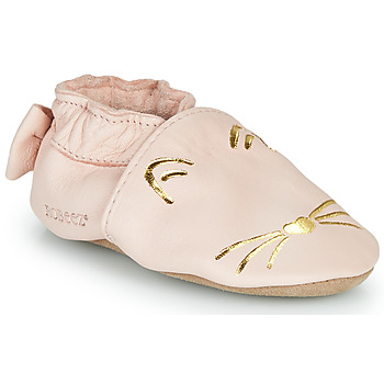 Schuhe Mädchen Babyschuhe Robeez GOLDY CAT Rosa / Gold