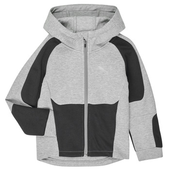 Kleidung Jungen Sweatshirts Puma EVOSTRIPE HOODED JACKET Grau