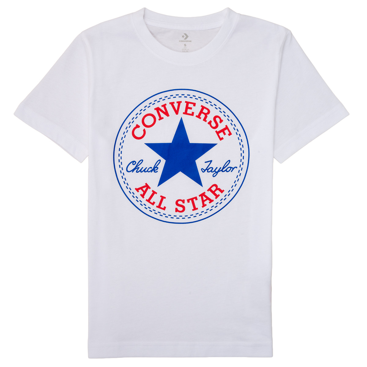 Kleidung Jungen T-Shirts Converse CORE CHUCK PATCH TEE Weiss