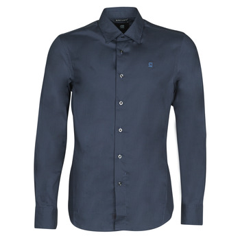 Kleidung Herren Langärmelige Hemden G-Star Raw DRESSED SUPER SLIM SHIRT LS Blau