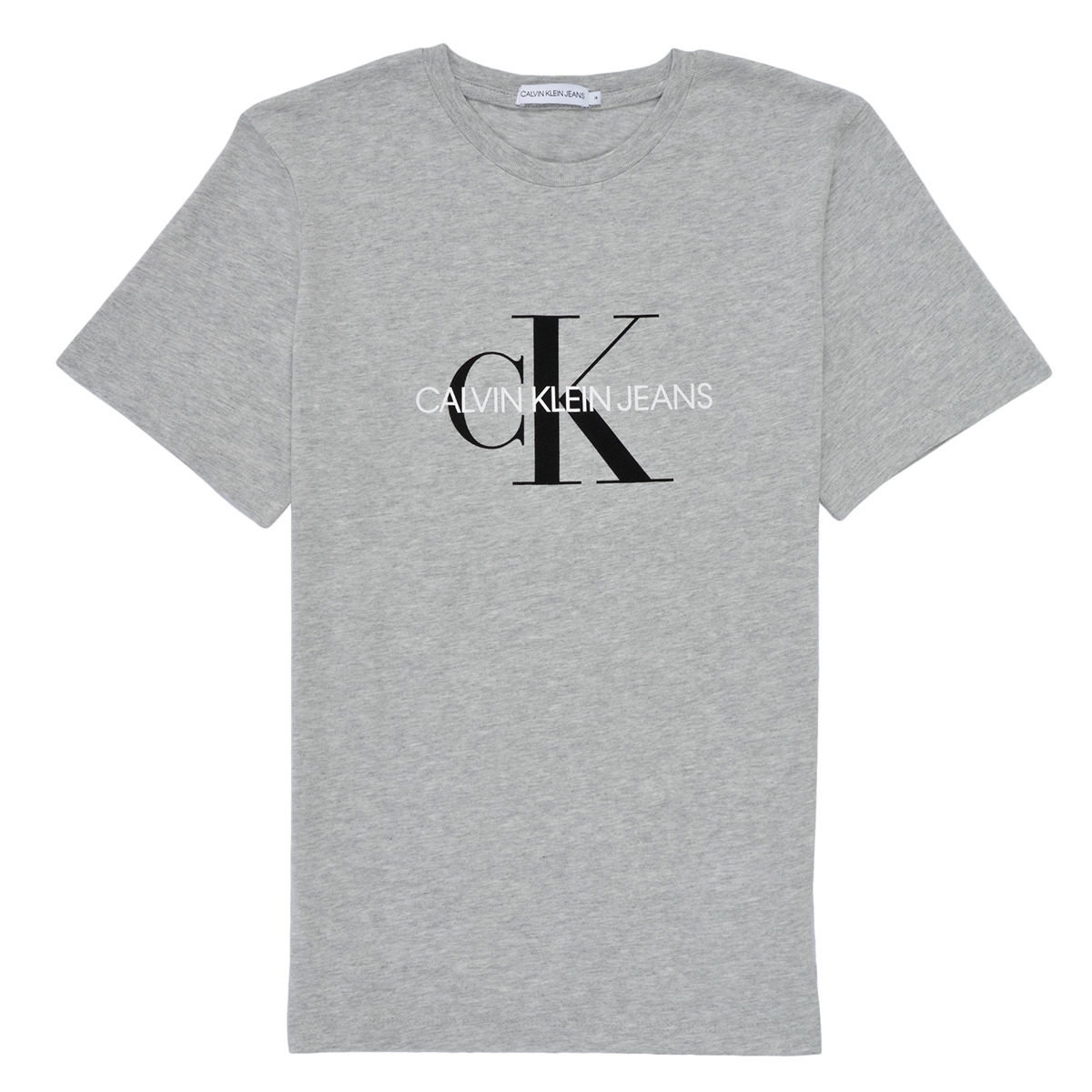 Calvin Klein Jeans T-Shirts Kind ! Kostenloser - Grau Versand Kleidung | Spartoo.de - € MONOGRAM 24,43