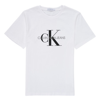 Kleidung Kinder T-Shirts Calvin Klein Jeans MONOGRAM Weiss