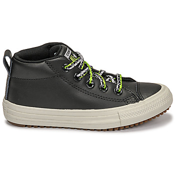 Converse CHUCK TAYLOR ALL STAR STREET BOOT DOUBLE LACE LEATHER MID Schwarz