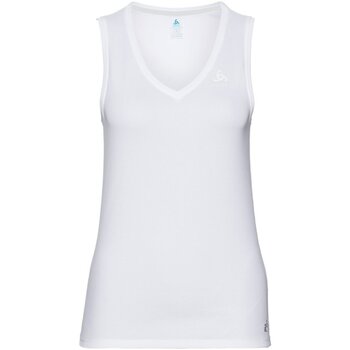 Kleidung Damen Sport BHs Odlo Sport Bekleidung SUW TOP V-neck Singlet ACTIVE 140931 10000 Weiss