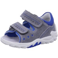 Schuhe Jungen Babyschuhe Superfit Sandalen Sandale Leder \ FLOW 0-600030-2500 Grau