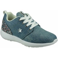 Schuhe Mädchen Sneaker Primigi Low jeans-silber 5452-311 Blau
