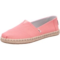 Schuhe Damen Slip on Toms Slipper Alpargata 10015058 pink Canvas Rope 10015058 rosa