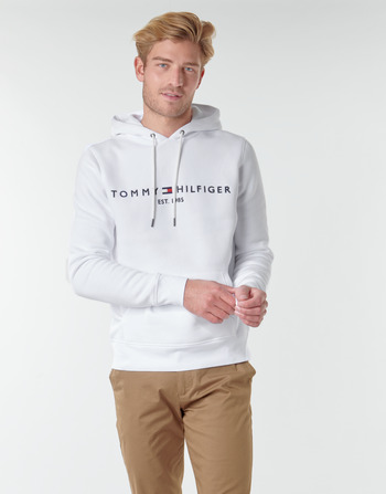 Kleidung Herren Sweatshirts Tommy Hilfiger TOMMY LOGO HOODY Weiss