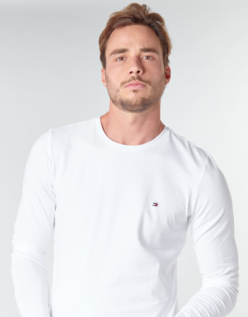 Tommy Hilfiger STRETCH SLIM FIT LONG SLEEVE TEE Weiss