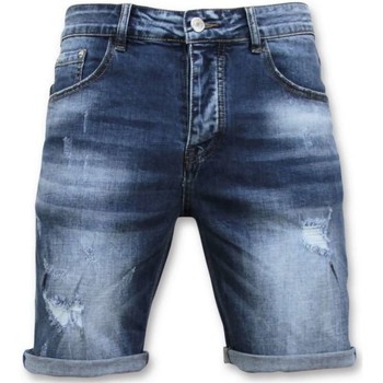 Kleidung Herren Shorts / Bermudas Enos Kurze Hosen Ripped Short Blau