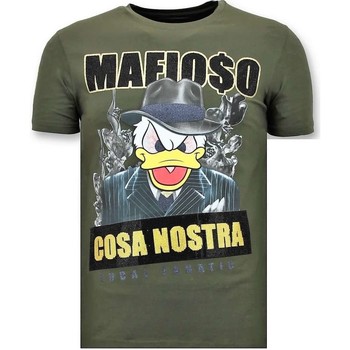 Kleidung Herren T-Shirts Local Fanatic Mann Cosa Nostra Mafioso Grün