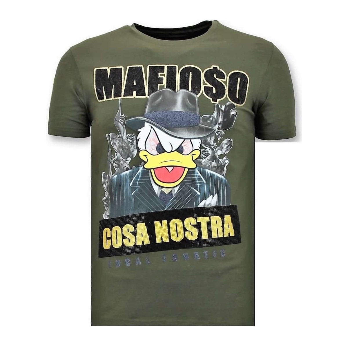 Kleidung Herren T-Shirts Local Fanatic Mann Cosa Nostra Mafioso Grün