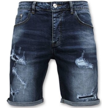 Kleidung Herren Shorts / Bermudas Enos Kurze Hosen Jeans Short Blau