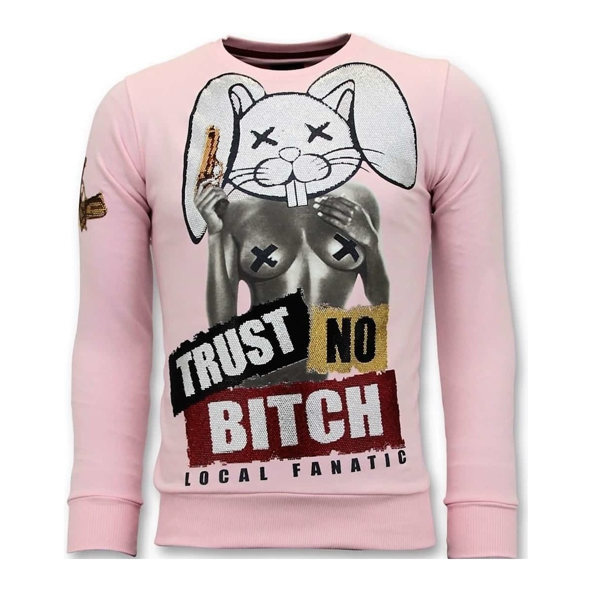 Kleidung Herren Sweatshirts Local Fanatic Trust No Bitch Rosa