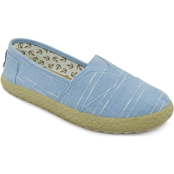 Schuhe Leinen-Pantoletten mit gefloch Espargatas Cool Marbled Blau