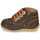 Schuhe Jungen Boots Kickers BONZIP-2 Braun / Orange