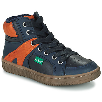 Schuhe Jungen Sneaker High Kickers LOWELL Marine / Orange