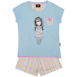Kleidung Mädchen Pyjamas/ Nachthemden Admas Pyjama-Shorts T-Shirt And All Things Nice Santoro blau Blau