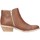 Schuhe Damen Klassische Stiefel Made In Italia 0812 Texano Frau Leder Braun
