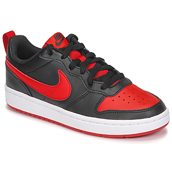 Schuhe Kinder Sneaker Low Nike COURT BOROUGH LOW 2 GS Schwarz / Rot