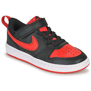 Schuhe Kinder Sneaker Low Nike COURT BOROUGH LOW 2 PS Schwarz / Rot