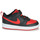 Schuhe Kinder Sneaker Low Nike COURT BOROUGH LOW 2 TD Schwarz / Rot