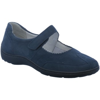 Schuhe Damen Slipper Waldläufer Slipper 496302-191-217 Blau