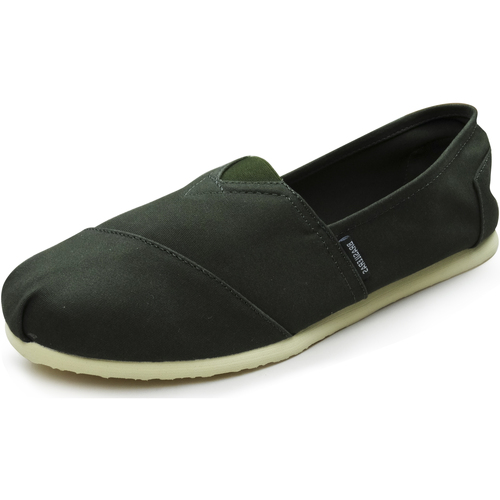 Schuhe Leinen-Pantoletten mit gefloch Brasileras ESPARGATAS Classic Grün