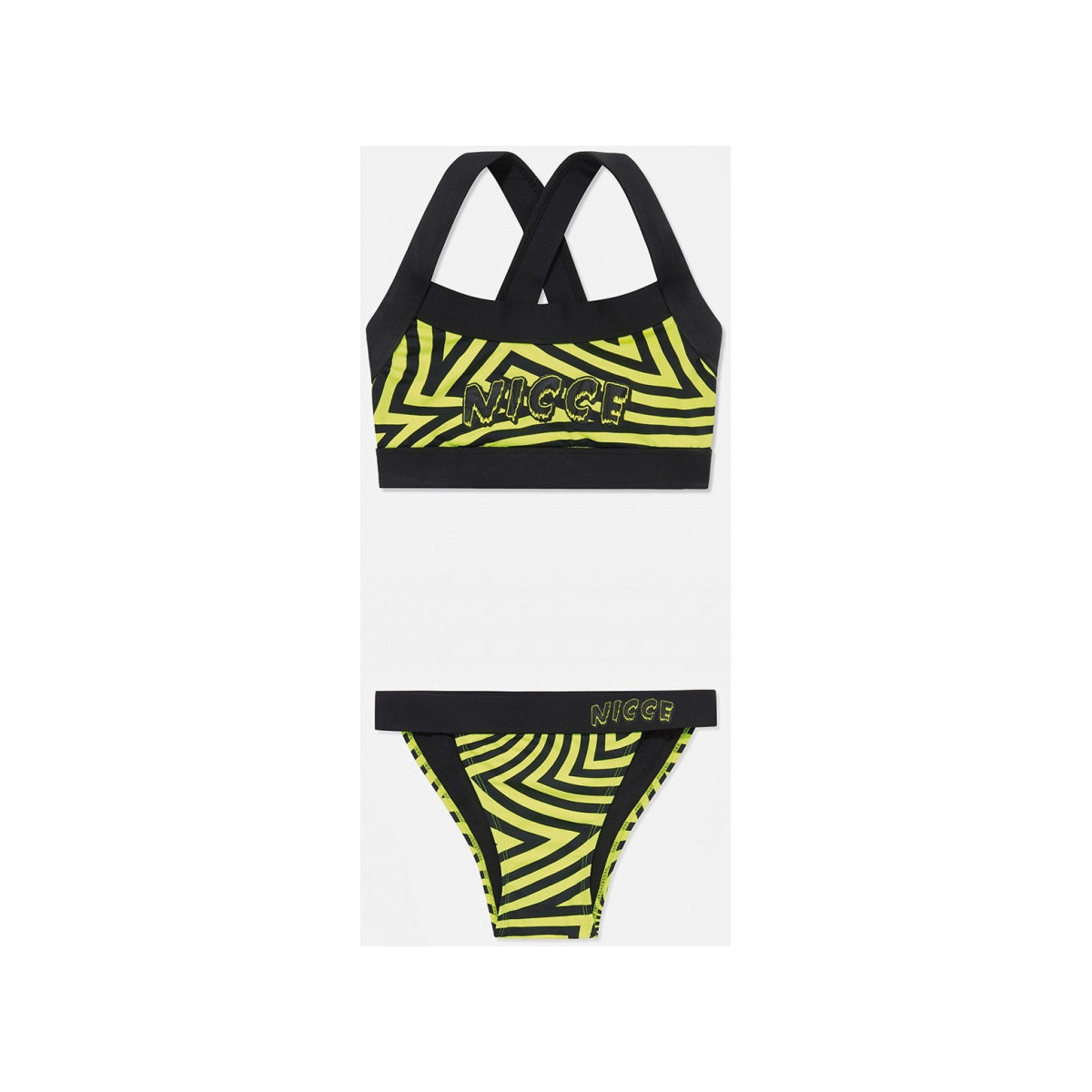 Kleidung Damen Badeanzug /Badeshorts Nicce London Vortex bikini set Gelb