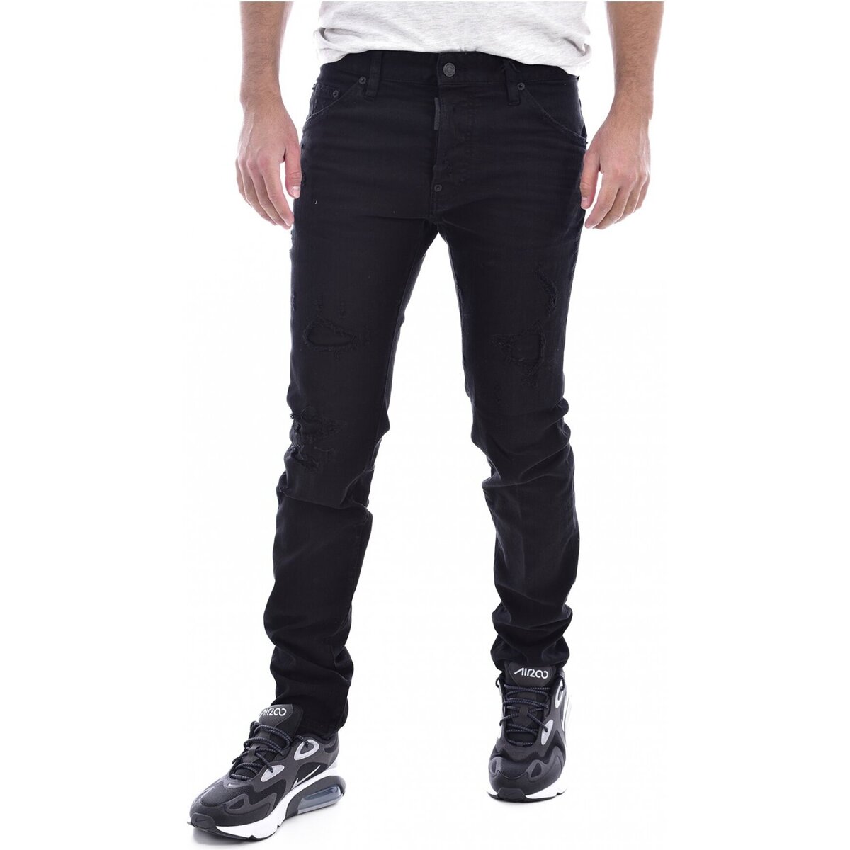 Kleidung Herren Straight Leg Jeans Dsquared S71LB0525 Schwarz