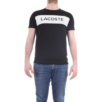 Lacoste  T-Shirt TH4865-00 T-Shirt/Polo Mann Schwarz / Weiß