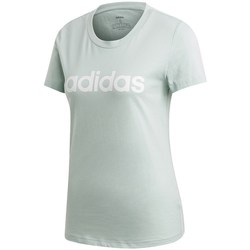 Kleidung Damen T-Shirts adidas Originals Essentials Linear Slim Tee Grün